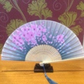 义乌直销夏季竹制磨削手工雕刻家居摆件日式折扇女士一笑详情图8