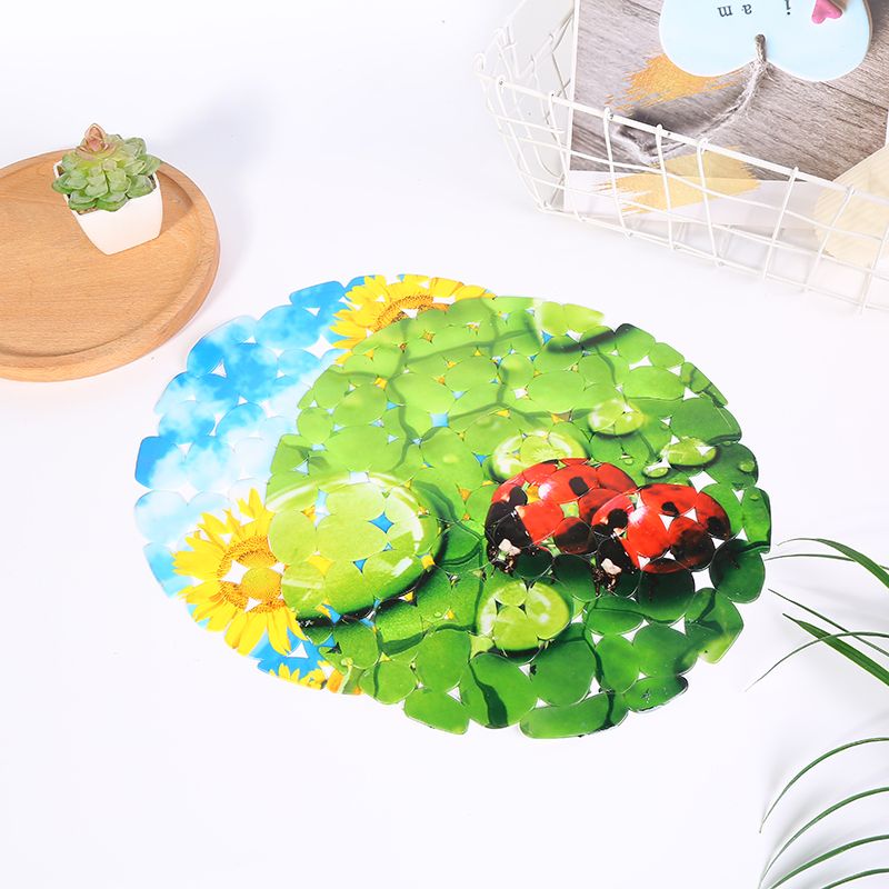 Manufacturer hot selling comfortable PVC material simple creative bathroom kitchen mat sink mat shower room non-slip mat thumbnail