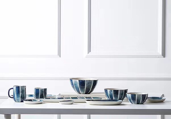 Nordic-style ceramic craft tableware, ceramic set tableware, Binyao 111