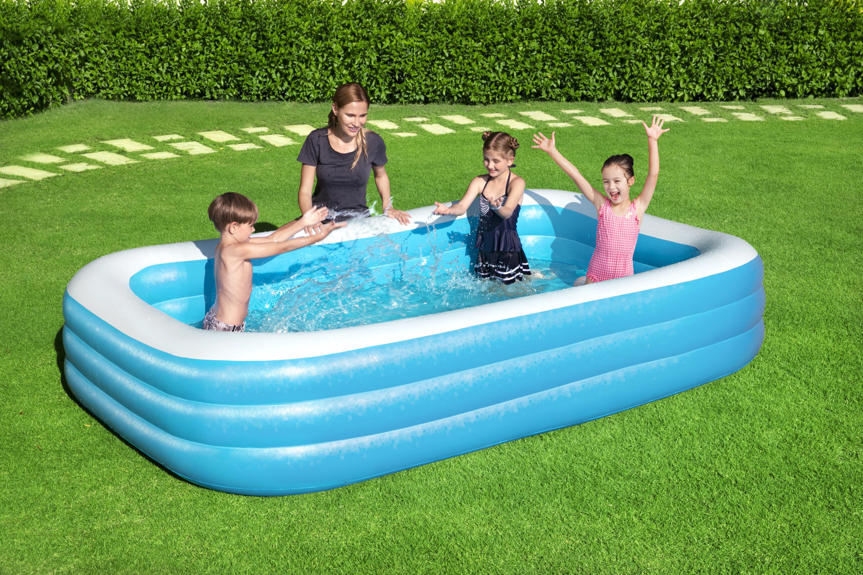 Bestway® 10' x 6' x 22"/3.05m x 1.83m x 56cm 三环矩形水池
