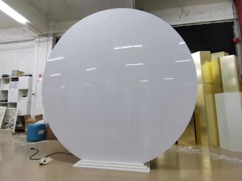 Acrylic Background Round Screen Wedding Props Selling Wedding Essential Auditorium details Picture
