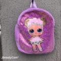 Plush toy schoolbag, backpack LOL, girl schoolbag, backpack, children's schoolbag, kindergarten backpack, student bag, cartoon toy bag Application Scenario