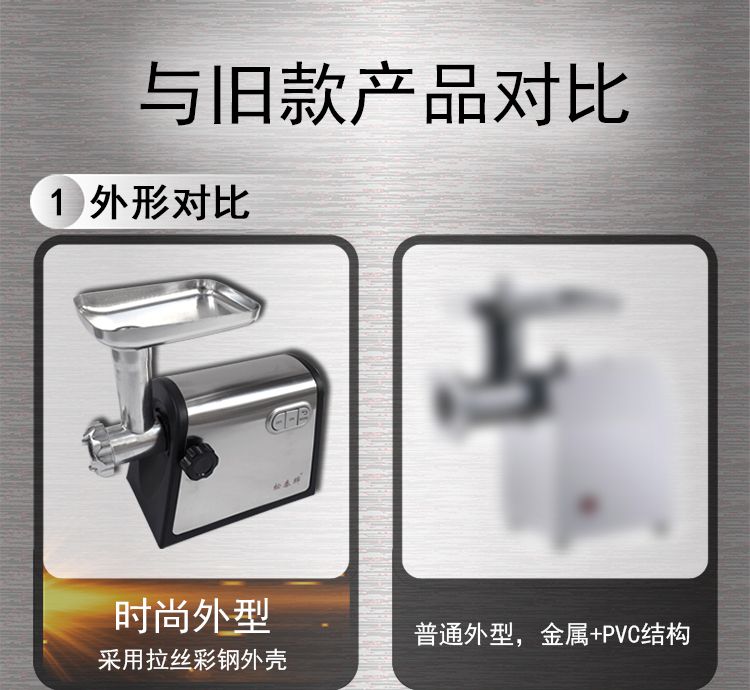 Multi-functional meat grinder, meat minder, electric stainless steel, high-power sausage stuffing and stirring, fully automatic commercial and household pic 8