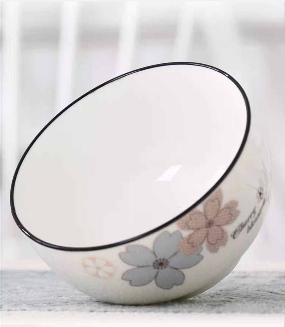 Youzun ceramic bowls, plates and tableware pieces can be freely combined with water, wood and clear flowers detail image 12