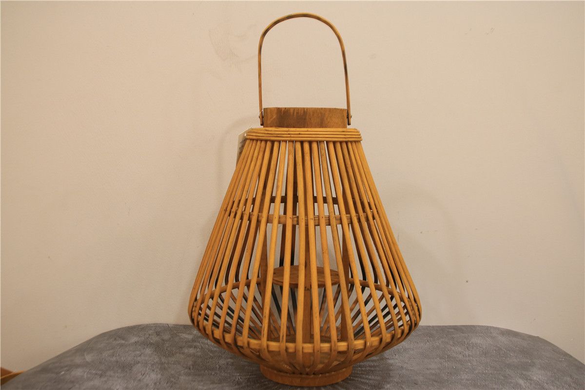 Woodiness imitate rattan bamboo plait wind lamp candlestick furnishes lampshade new Chinese style thumbnail