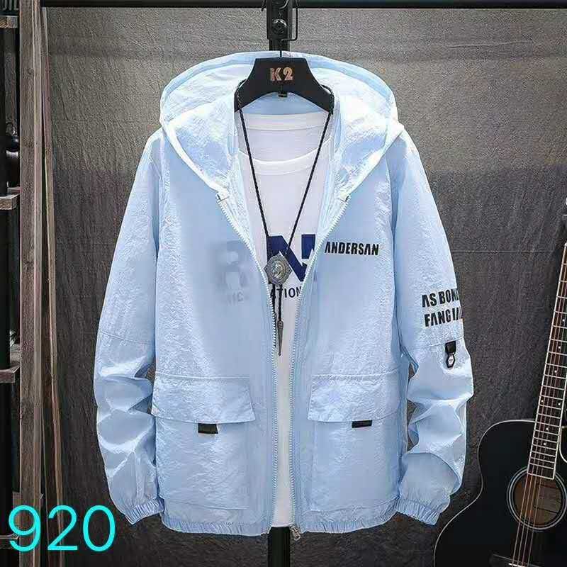 Men's sun-protective clothing, blue 920 thumbnail