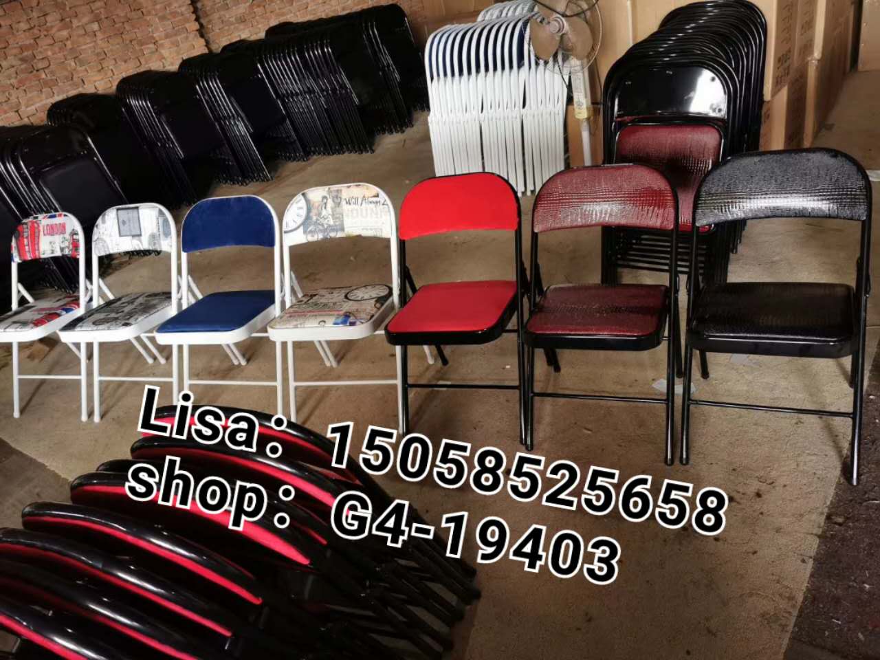 折叠椅 靠背椅子 简约办公椅 活动会议椅子 培训椅租赁排椅电脑椅