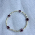 Rice bead small flower bracelet undefined