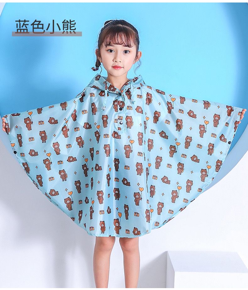 Yiwu factory direct cartoon children cover full edition printed children waterproof raincoat ponto thumbnail