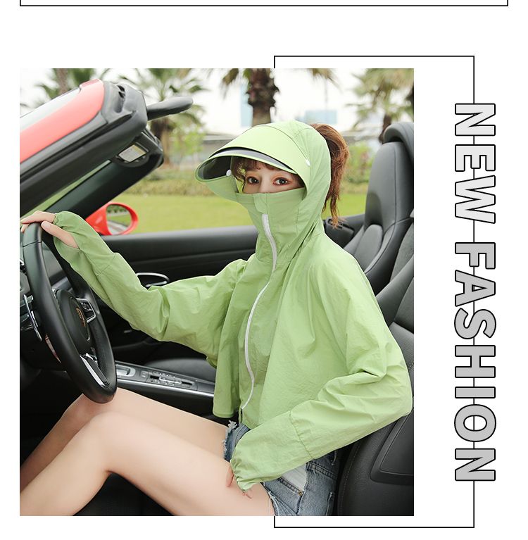 The Lens Can Rotate The Summer Sun Protection Clothing Short Nylon Material Breathable Windproof Sun Protection Cloak undefined