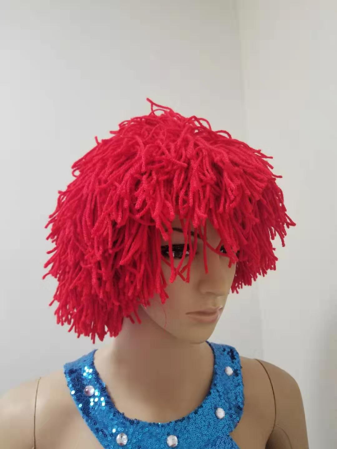 Wool wigs and hair covers can be made into colorful hats thumbnail