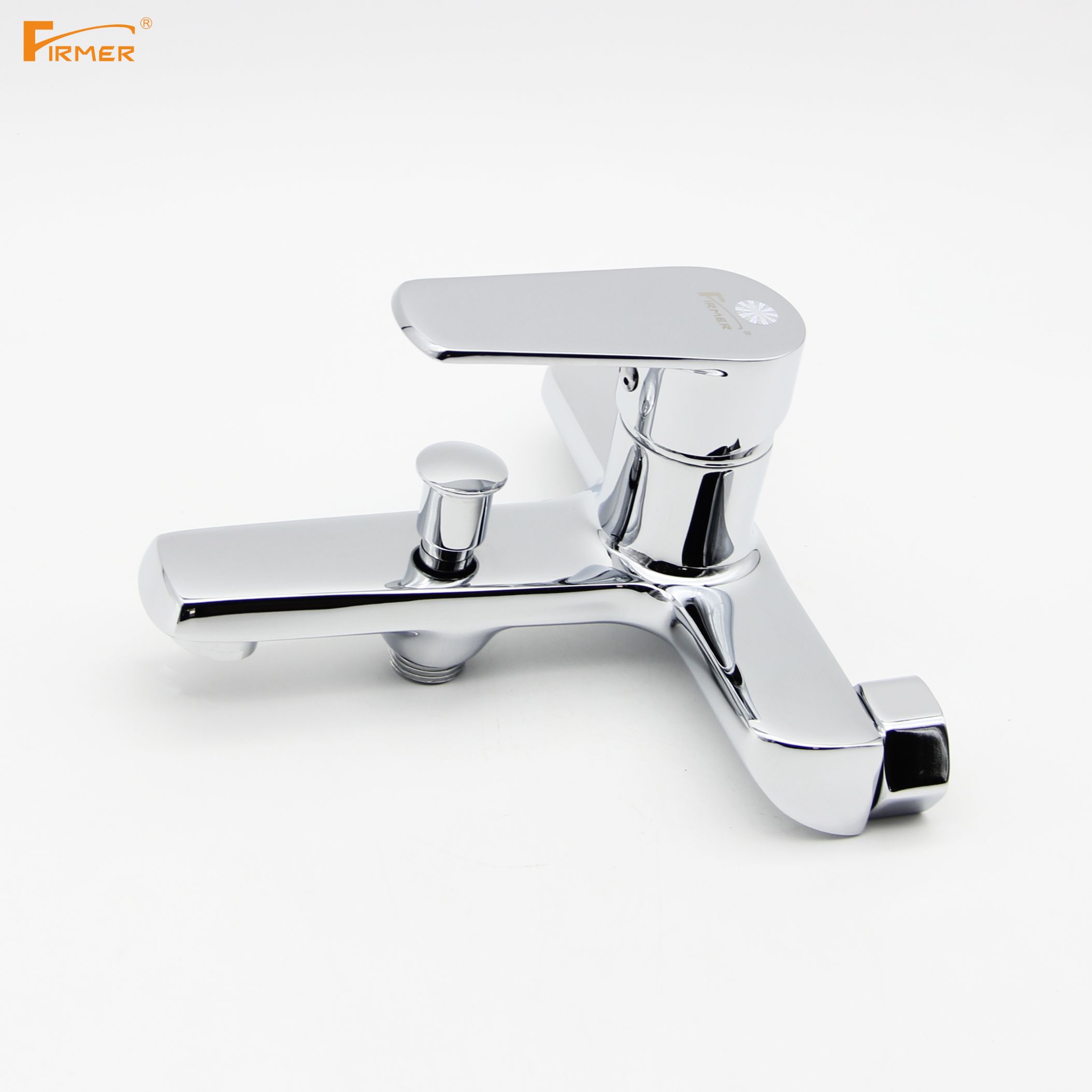 FIRMER Shower tub faucet hot and cold full copper bath triple bath bath Specification drawing
