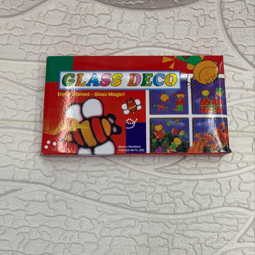 6 colors 30 ml glass paint, watercolor paint