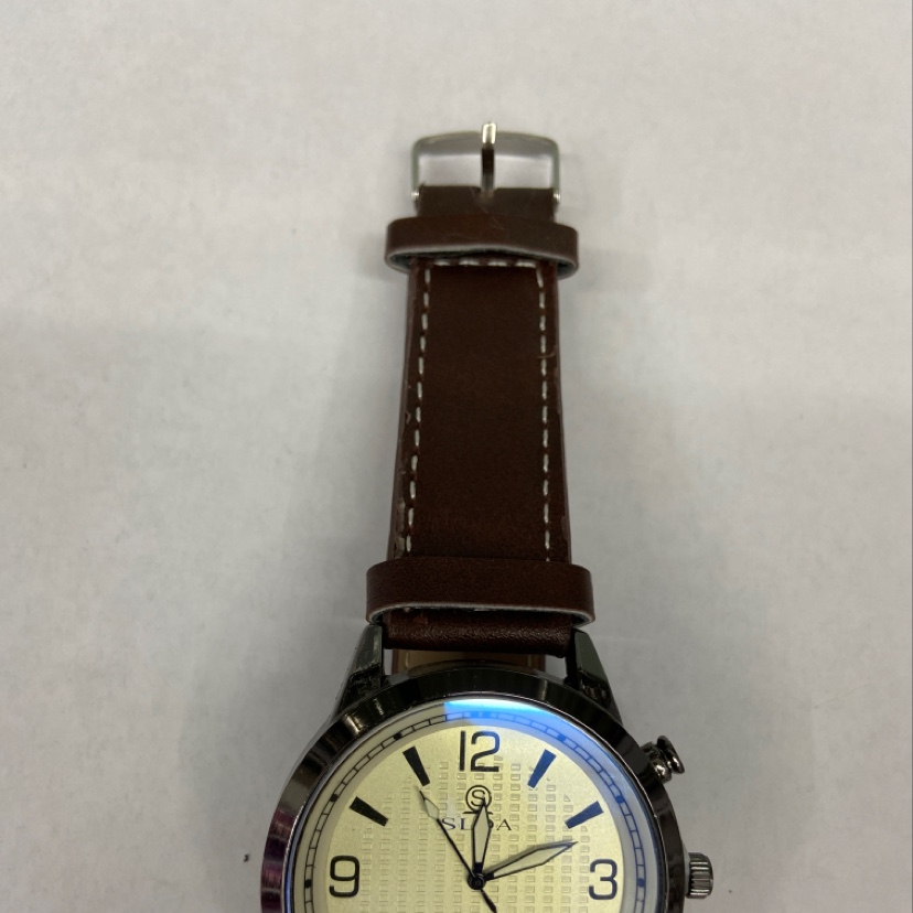 Classic and fashionable 14 men's leather strap watch Specification image