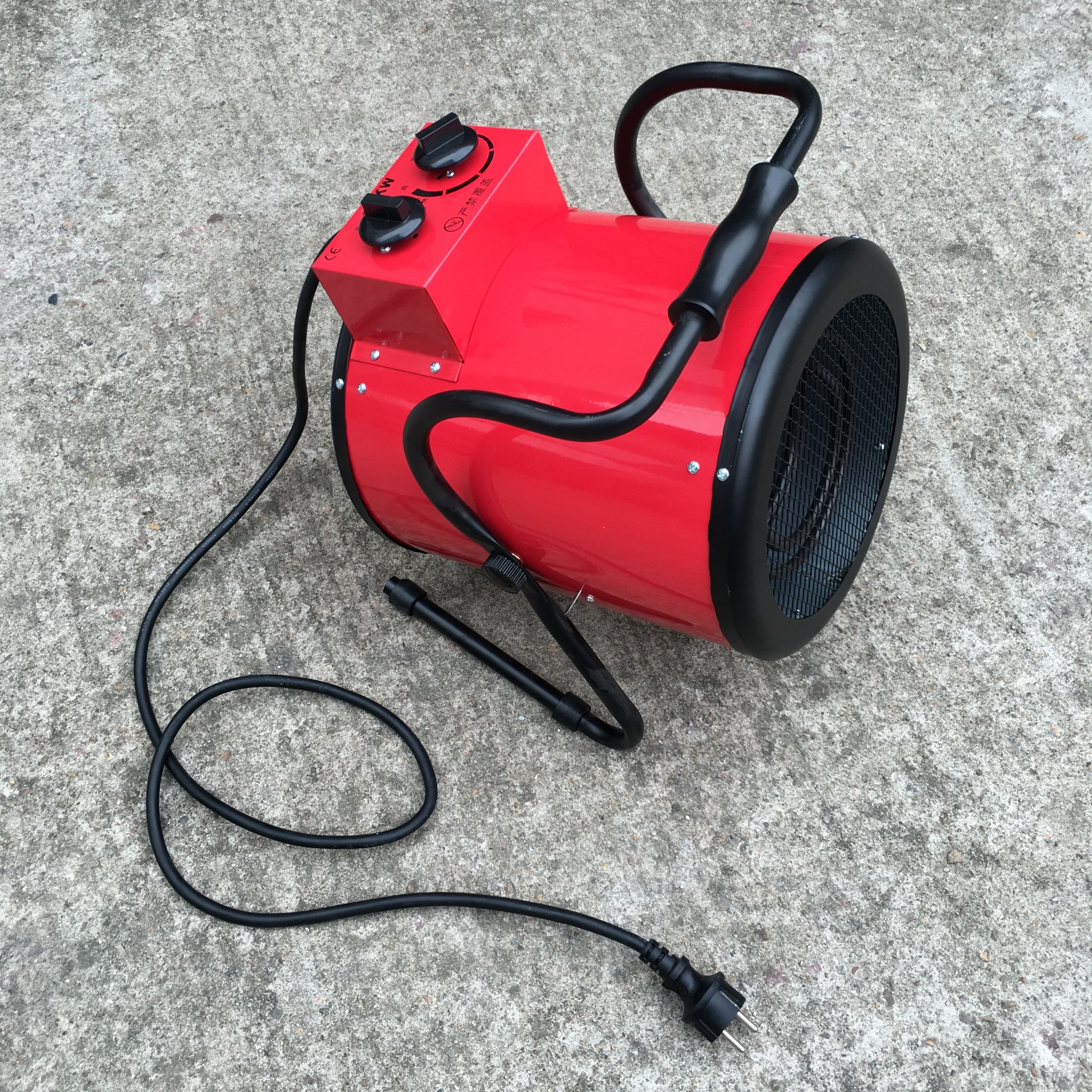 Cross-border foreign trade 3KW220V 27-diameter round industrial warm air blower, heater, dryer, hot air blower and insulation equipment detail image 7