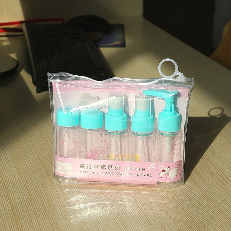 旅行收纳套装7件套空瓶化妆品分装瓶旅行便携分装瓶26410详情图2
