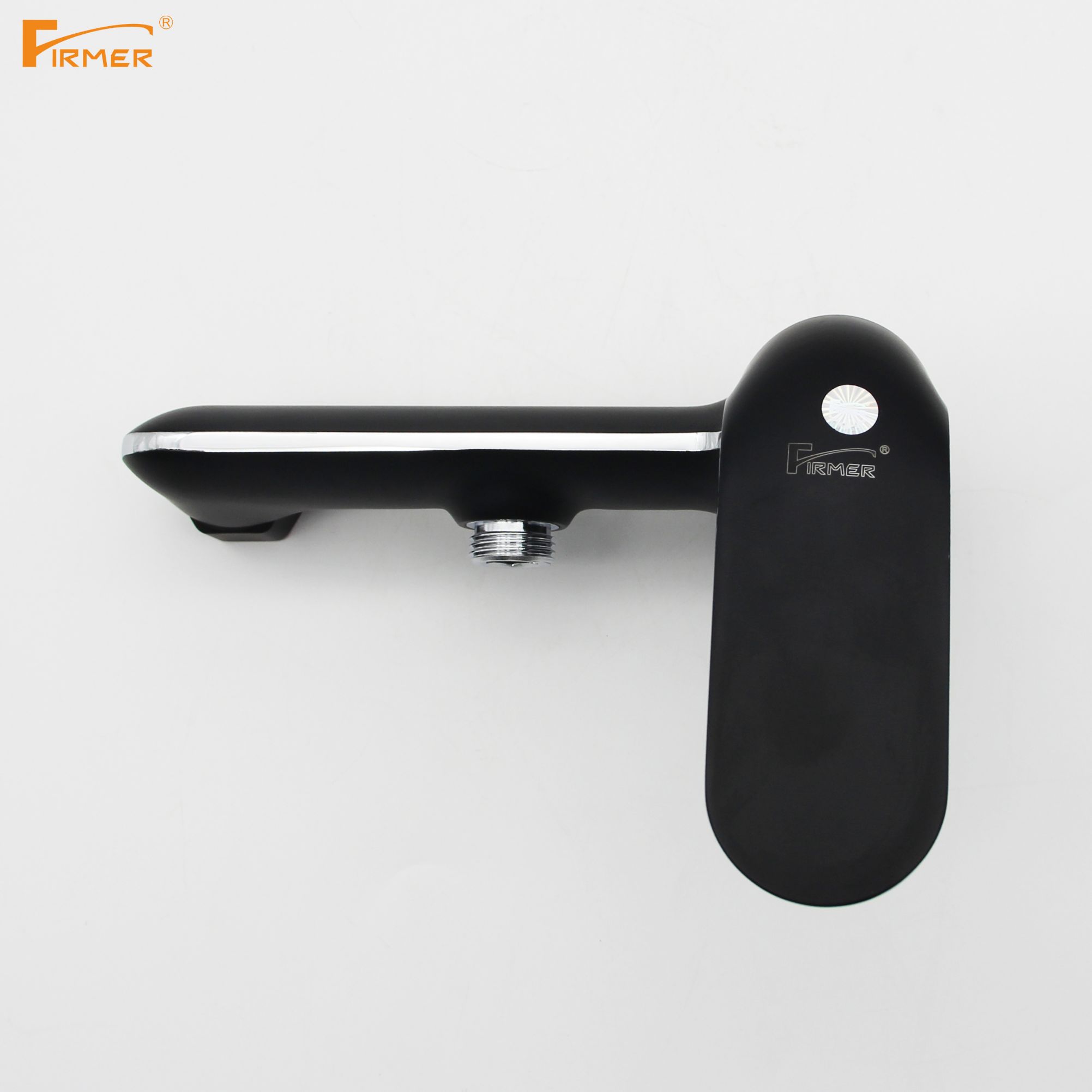 FIRMER Black shower faucet bathroom switch Hot and cold shower faucet Bath electric water heater Specification drawing