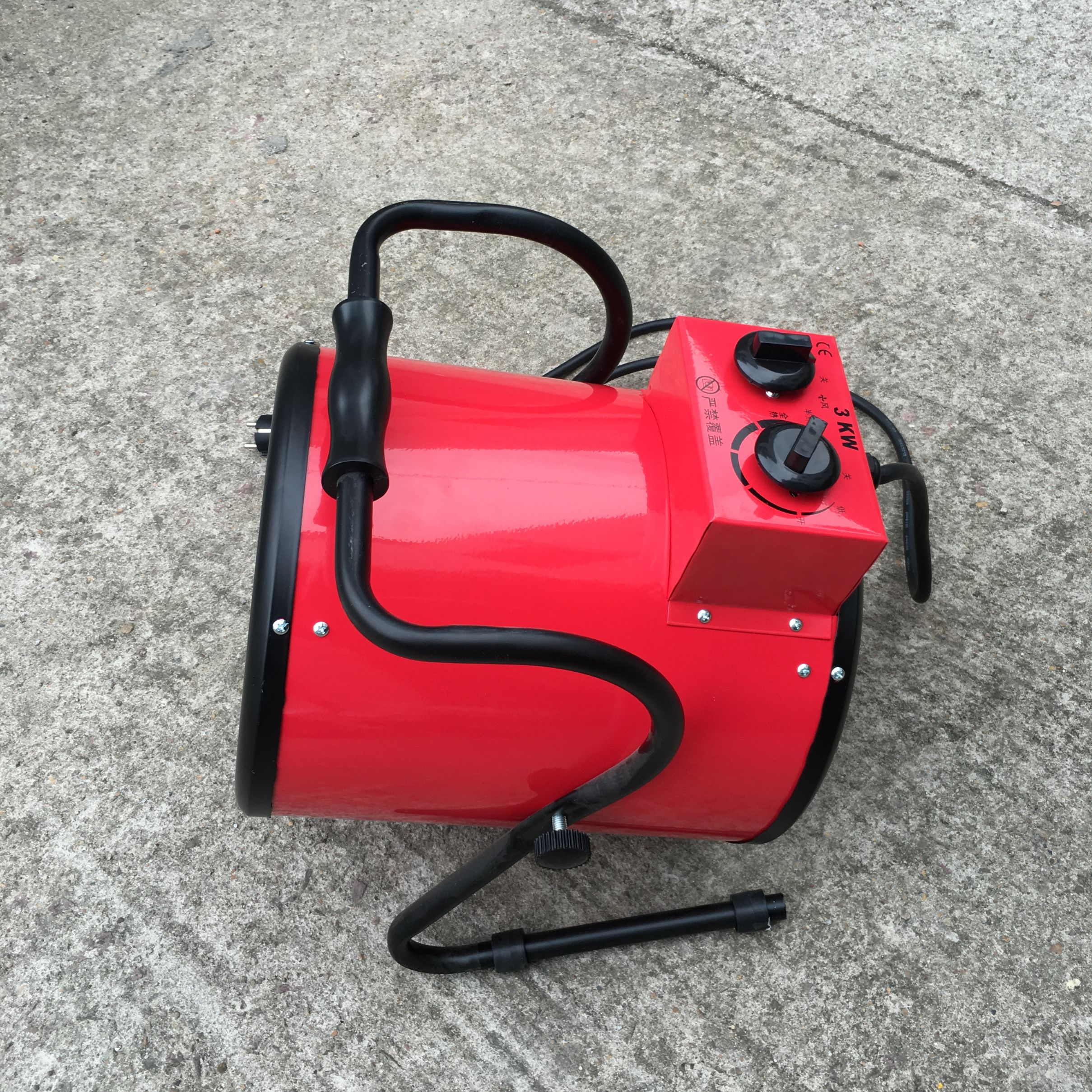 Cross-border foreign trade 3KW220V 27-diameter round industrial warm air blower, heater, dryer, hot air blower and insulation equipment detail image 8