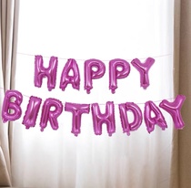 Aluminum foil birthday suit in pink