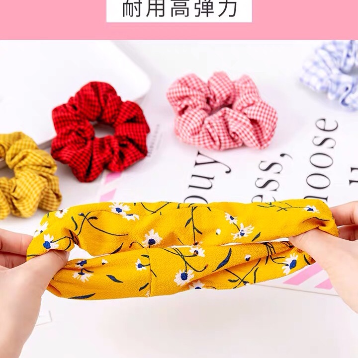 Web celebrity large intestine ring cloth ring girl hair accessories headdress rubber band cloth rope