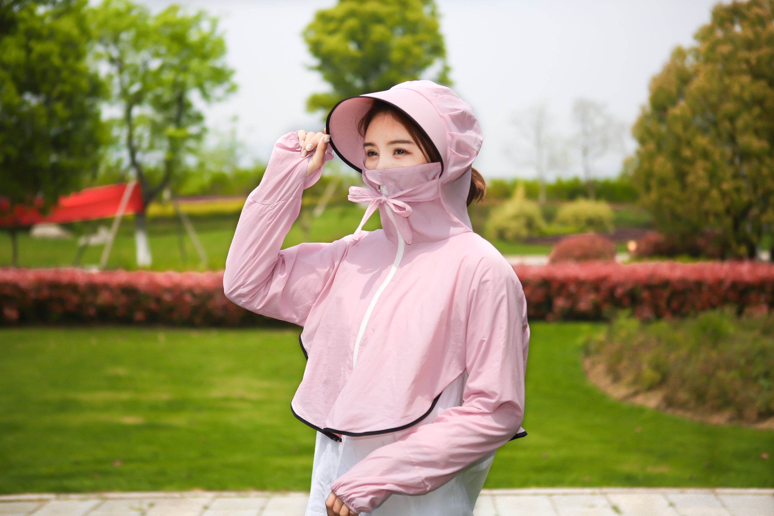 Nylon Hooded Sunscreen Specification drawing