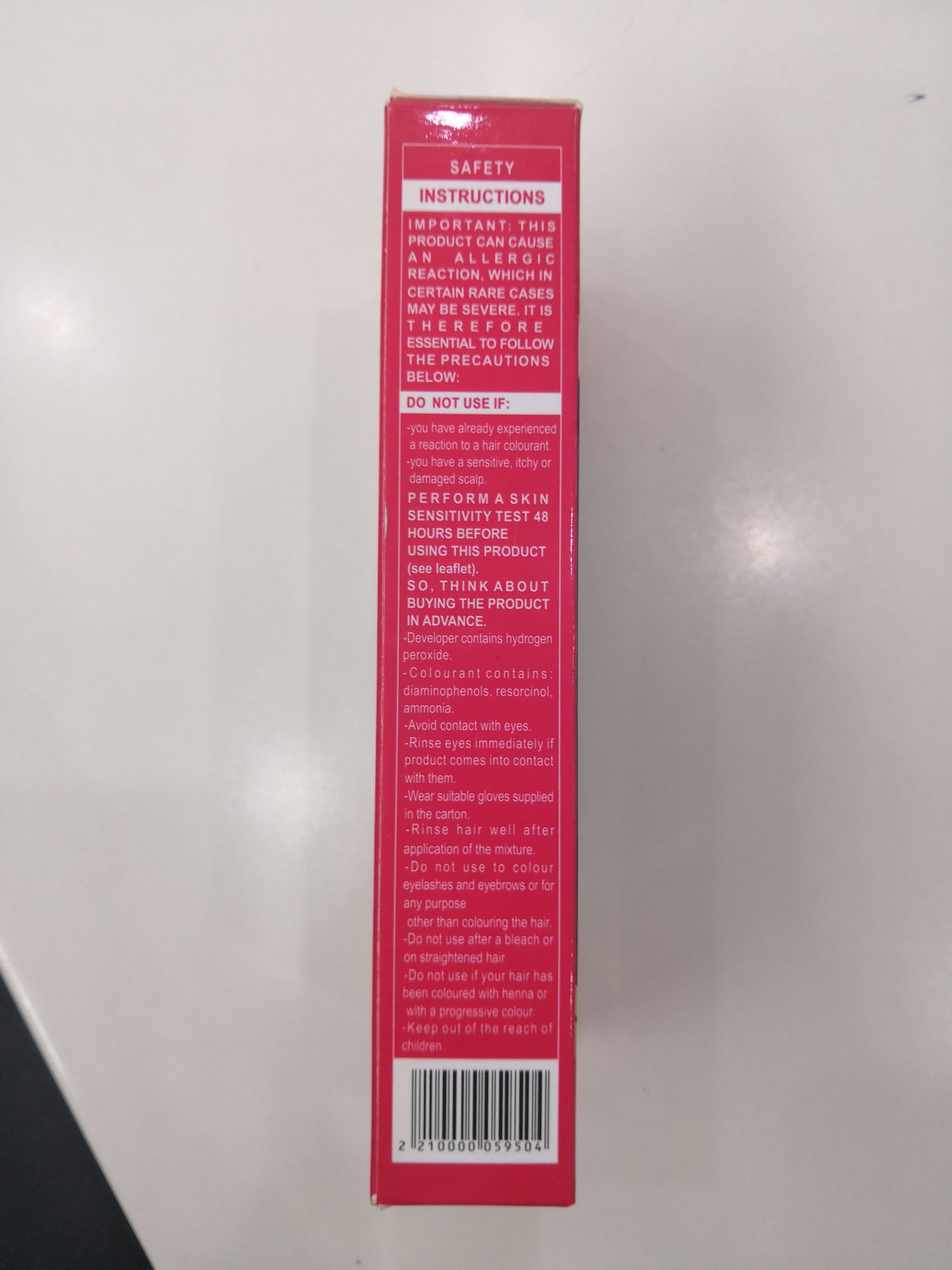 60Ml*2 Red Box Remujas Hair Color Cream Light Brown details Picture