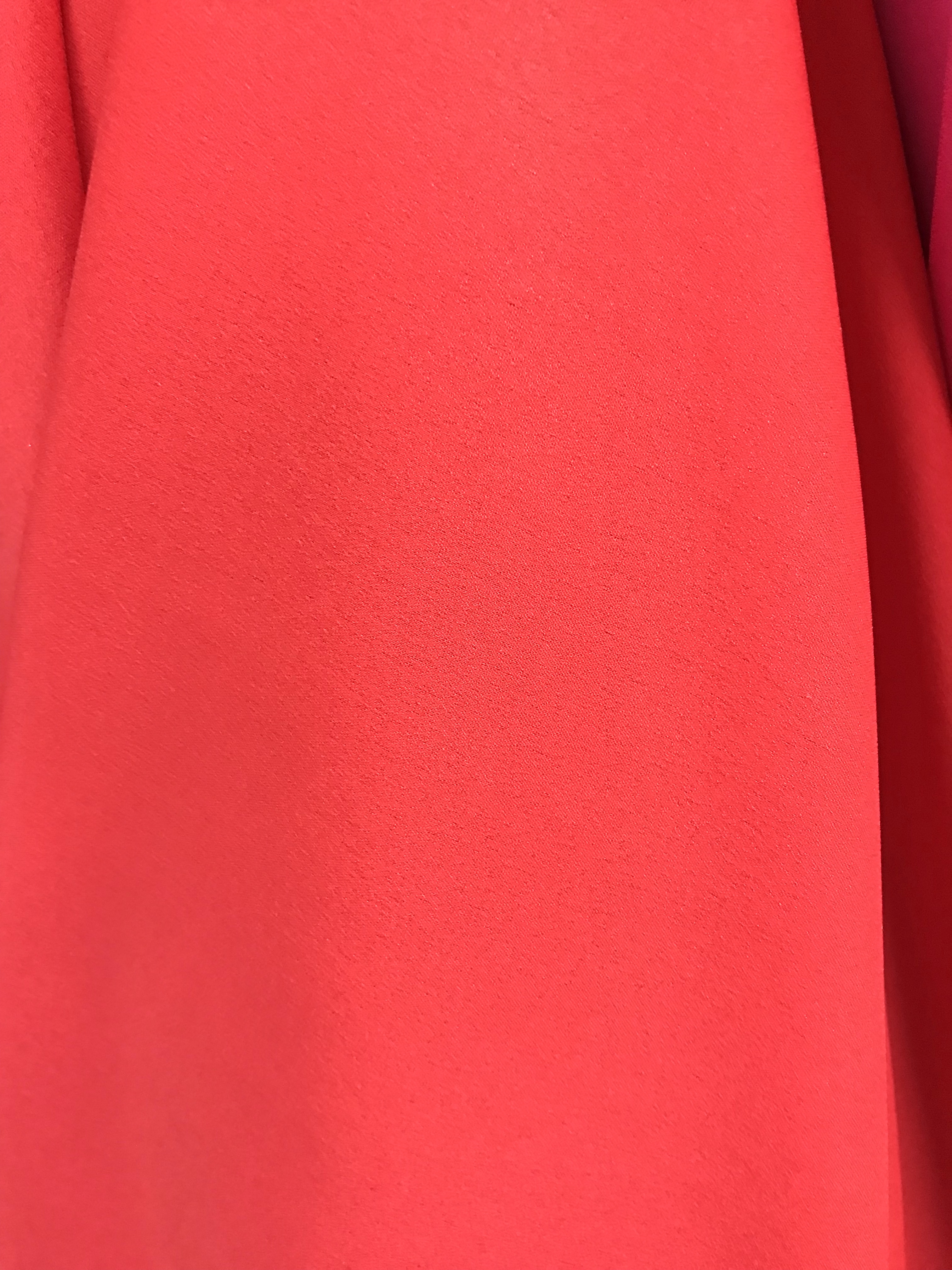 Carmine red and bright red nano crepe four-sided elastic Hanfu accessory handicraft fabric details Picture