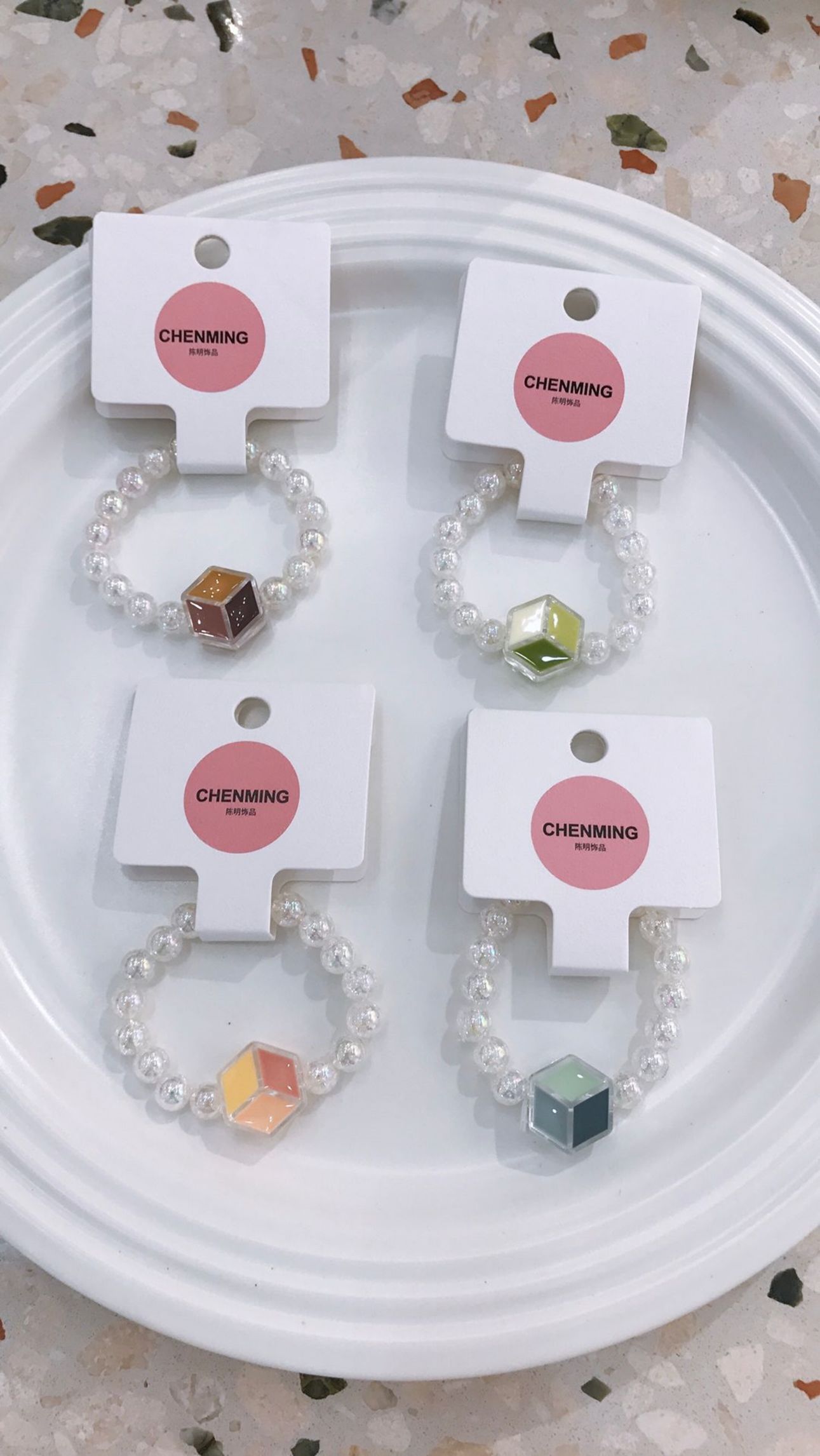 Yiwu Selection geometric color bracelet /8431