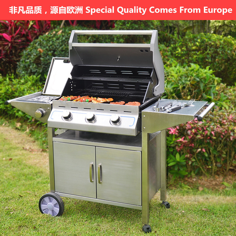 烘焙刮刀油刷套装不锈钢气炉燃气木炭两用大型温度计烧烤架烤炉工具详情图8