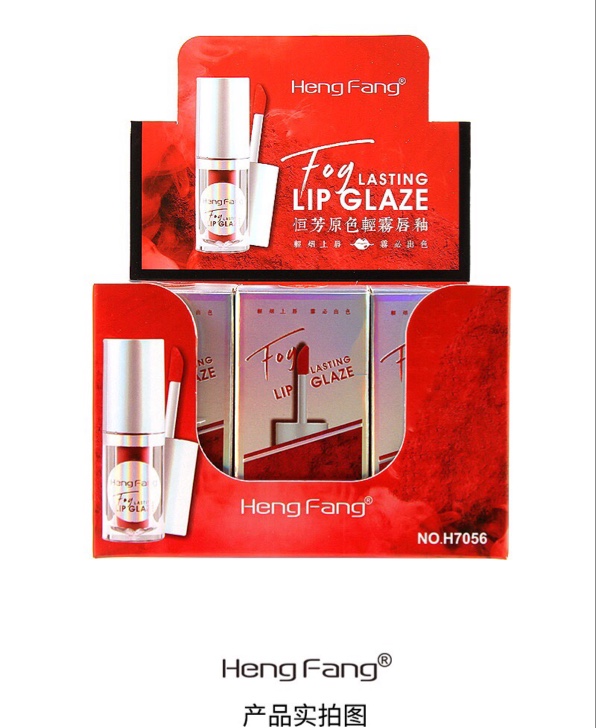 Hengfang Original Color Light Mist Lip Gloss [Lips]H7056 Fine powder essence as light as smoke ⸜(* ॑꒳ˆ *)⋆*❤︎ as thin as air mist velvet water powder texture 💧 smooth when spread and melts on the lips with a touch of hydrating air grain lip powder combination pattern color matching 🌸 freely match with a touch of dazzling color for a more comfortable fit _(• <s:1> ω• 🌸 "∠)_