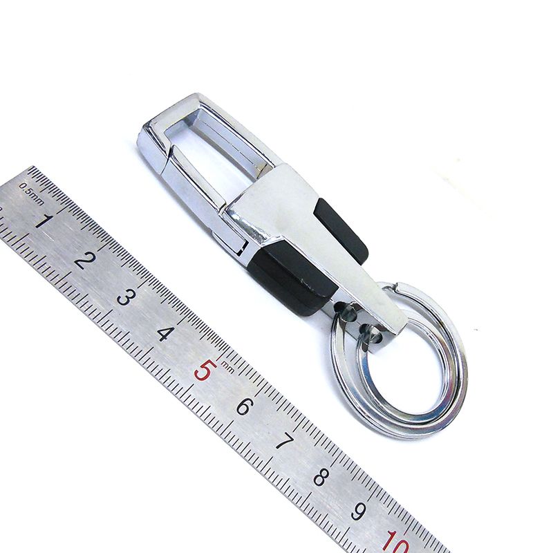 677C经典不锈钢腰挂钥匙扣 个性定制可印广告 赠送礼品锁匙钩批发详情5