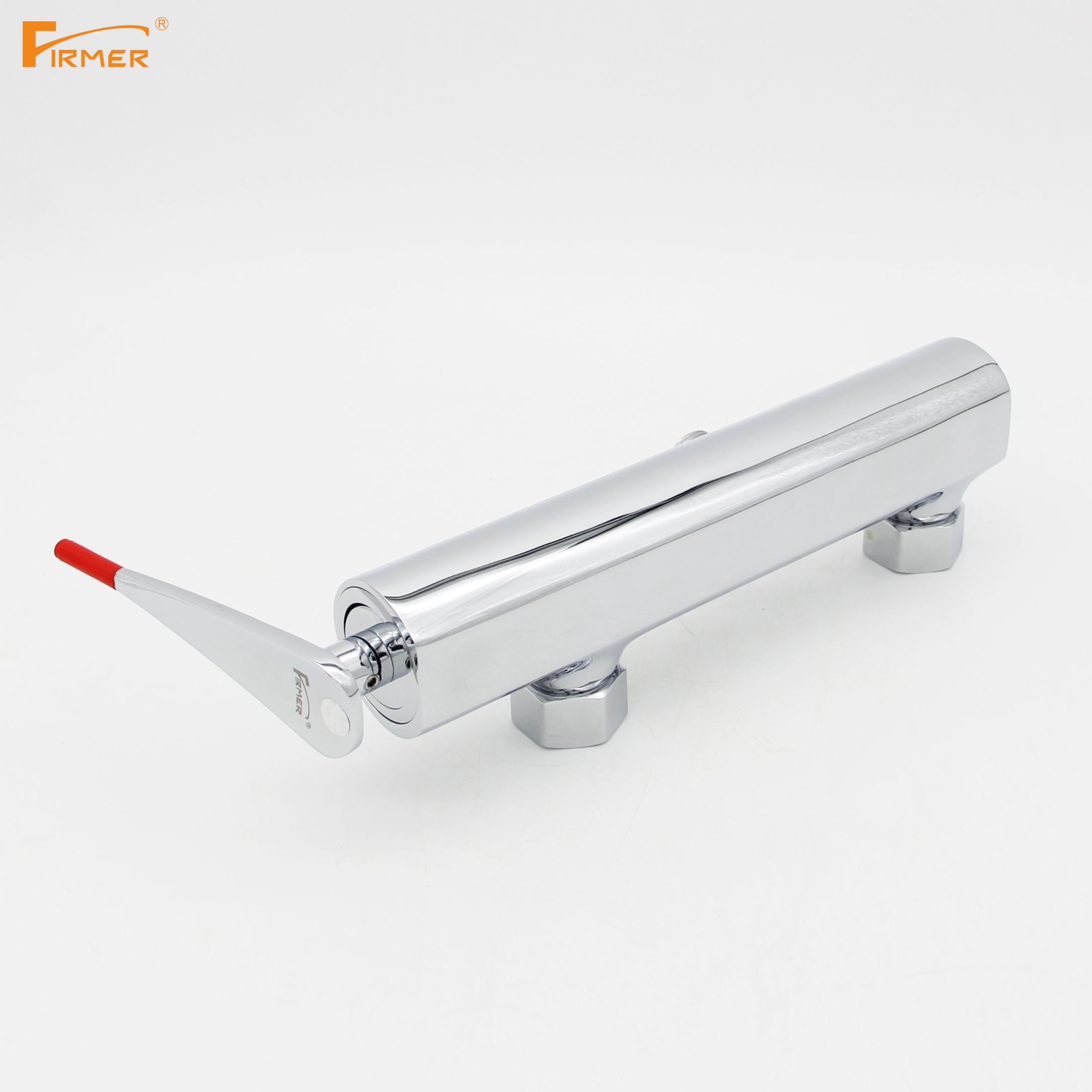 FIRMER full copper bath shower triple faucet hot and cold mixing valve bathroom easy Specification drawing