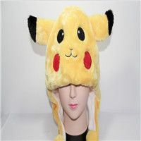 Spot supply foreign trade hot cartoon animal plush toy hat new Pikachu thumbnail