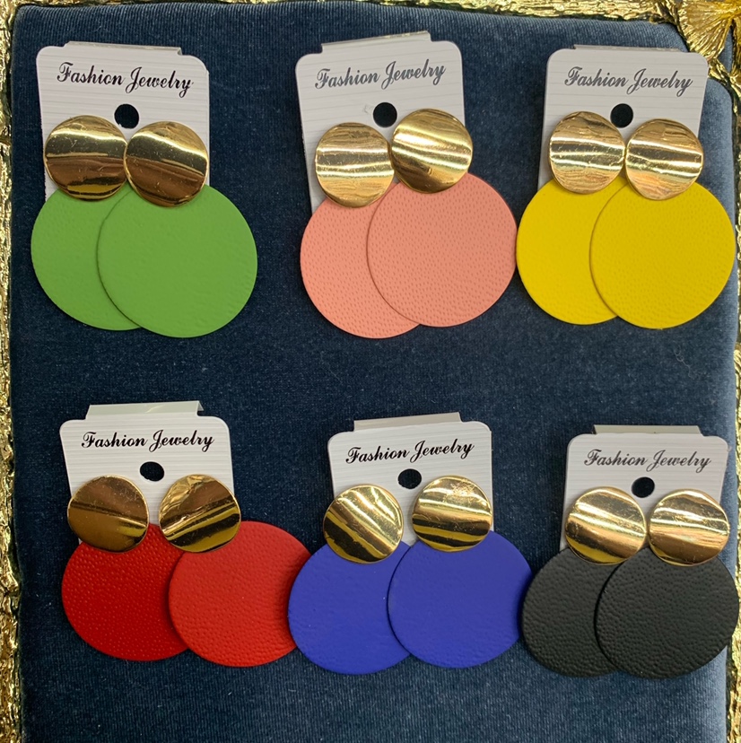 European and American fashion candy color earrings thumbnail