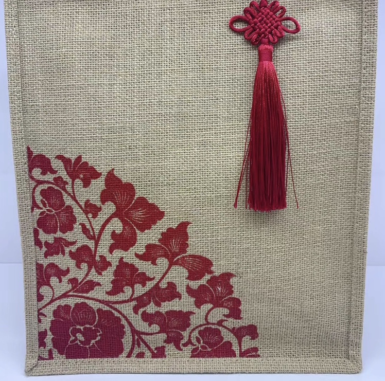 Customized logo for jute shopping bags and gift bags