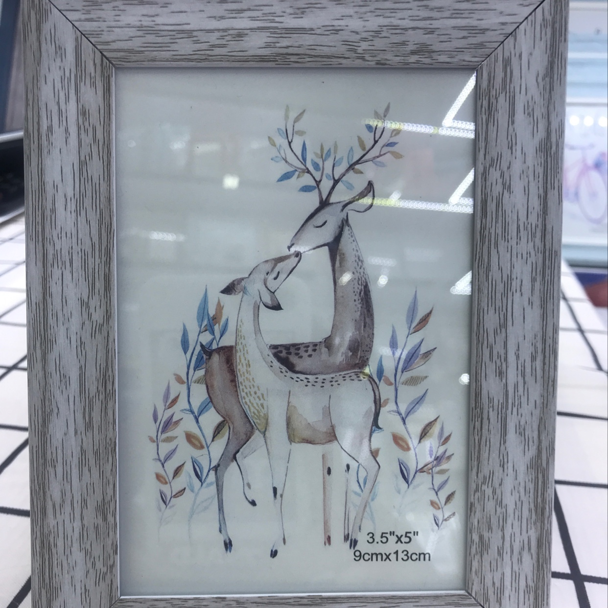 New practical PVC photo frame retro floor plastic photo frame bilateral imitation wood fashion decorative picture frame 1