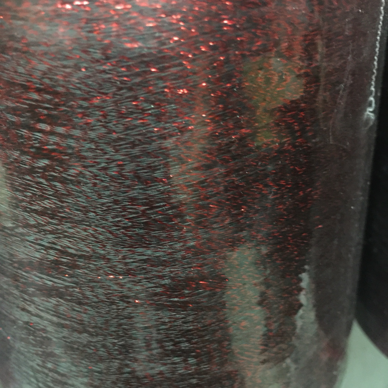 Extra fine gold and silver nylon and polyester, single package, double package, embroidery thread, uses (stockings, underwear, gloves, scarves, hats, wool yarn, headbands, etc.) 159 black package with bright red