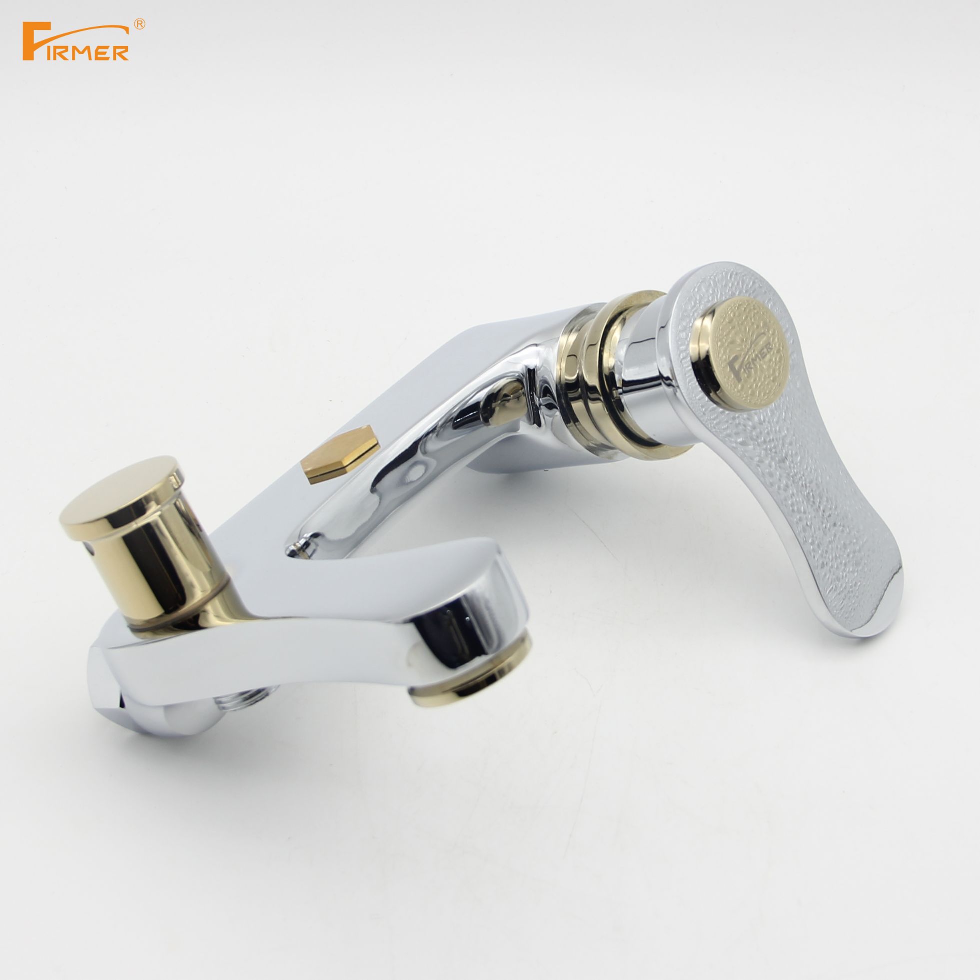 FIRMER single gold shower flower sprinkler faucet Hot and cold bathtub faucet shower faucet details Picture