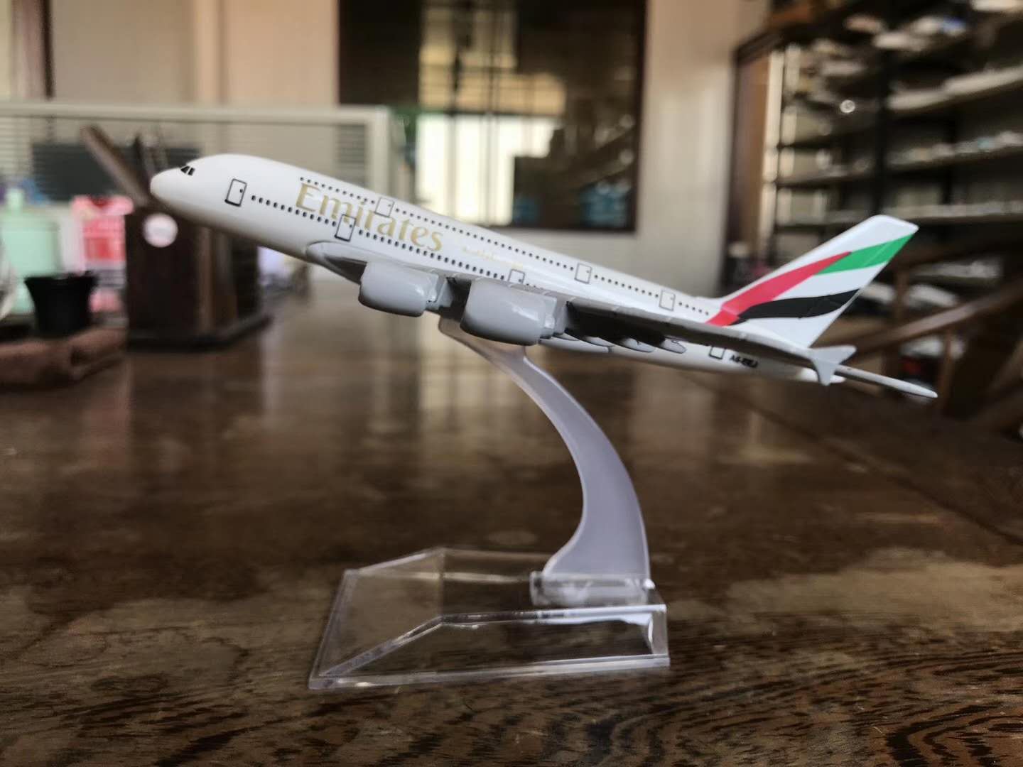 Aircraft model (14CM Emirates Aviation Alloy Aircraft model) Metal aircraft simulation aircraft model