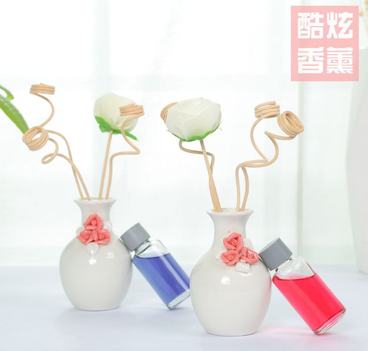 Liquid aroma diffuser bottle deodorizing flameless aroma diffuser bottle with dried flowers Application Scenario