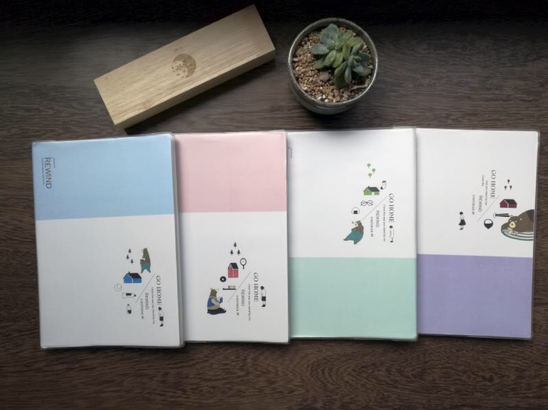 03389笔记本记事本活页韩版小清新风格本子