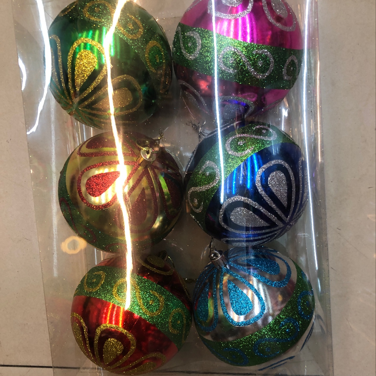 Christmas colorful balls