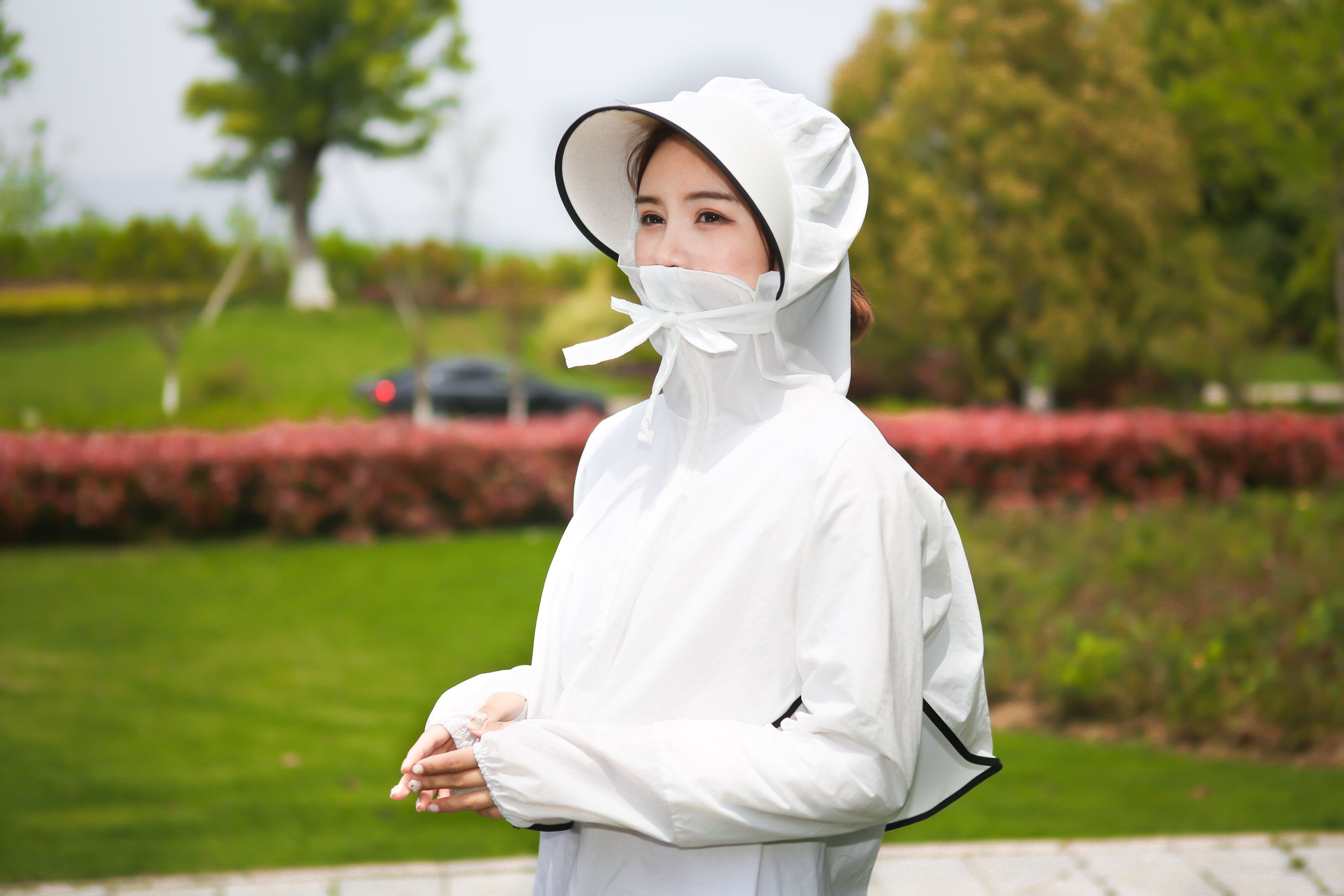 Nylon Hooded Sunscreen undefined