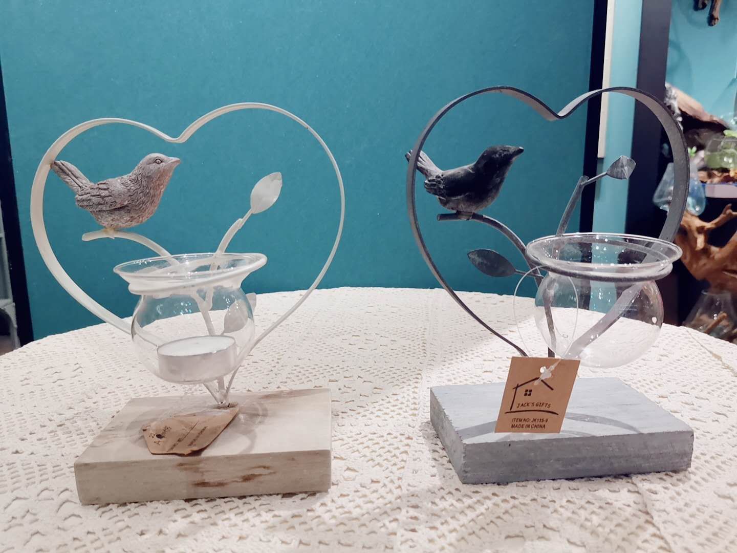 外贸心型水培小花瓶个性装饰品客厅装饰开业软装家居奢华时尚创意家居装饰品