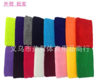 Sport wristbands are stylish and sweat absorbent thumbnail
