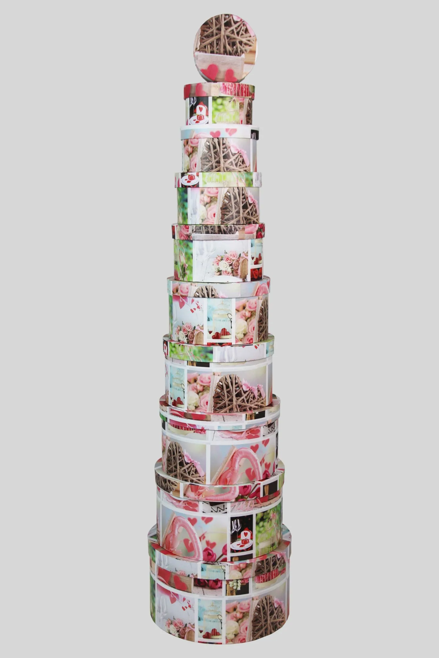 Round ten-piece gift box, flower box and present box detail image 7