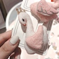 Modern Girl Autumn And Winter Swan Cute Children's Baby Clamp Single Color Mix 20 Batch Free Shipping details Picture