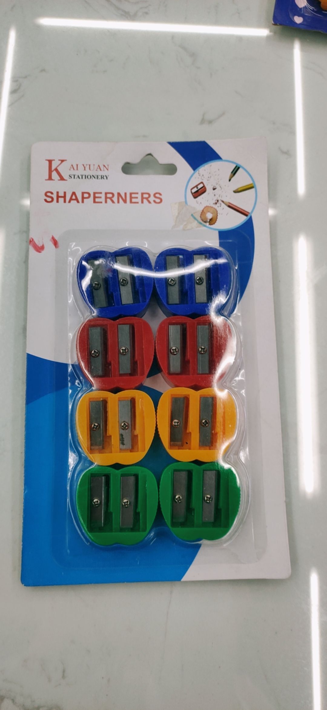 8PC pencil sharpener suction card