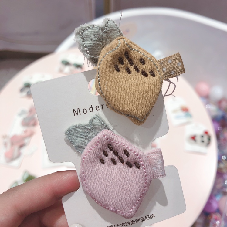 Morden baby girl press clamp Korean autumn and winter lemon press clamp single color mix 20 up free shipping thumbnail