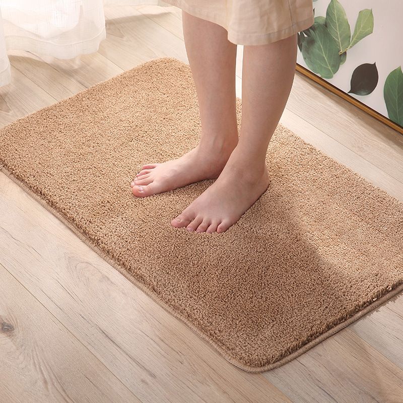 Cake fluff absorbent bathroom anti-slip floor mat, door mat, floor mat, home carpet, champagne color 40*60